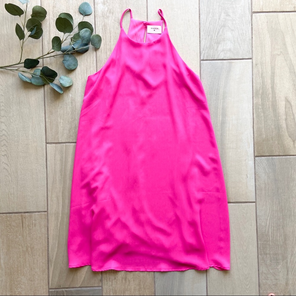 Everly High Neck Swing Dress / Halter Shift Dress